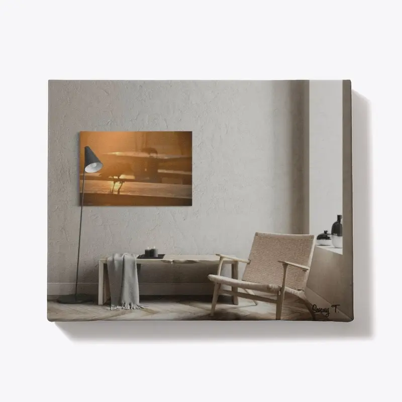 Lone Sparrow & Relax Canvas by Swany T.